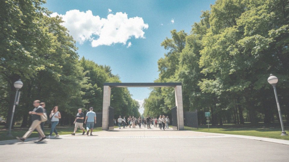 Ile osób odwiedza park w dniach słonecznych w porównaniu do pochmurnych?
