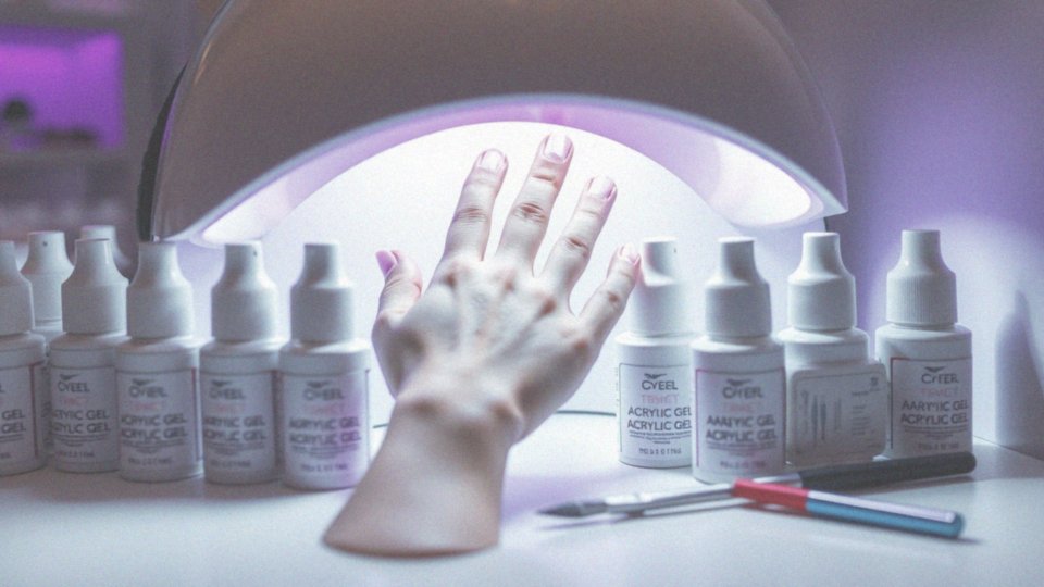 Jak długo utwardza się akrylożel w lampie UV lub LED?