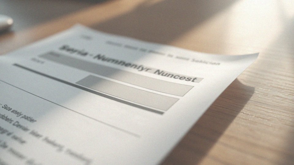 Jak znaleźć serię i numer mandatu na dokumencie?