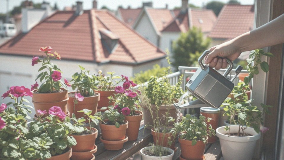 Jakie są sposoby na podlewanie roślin na balkon słoneczny?