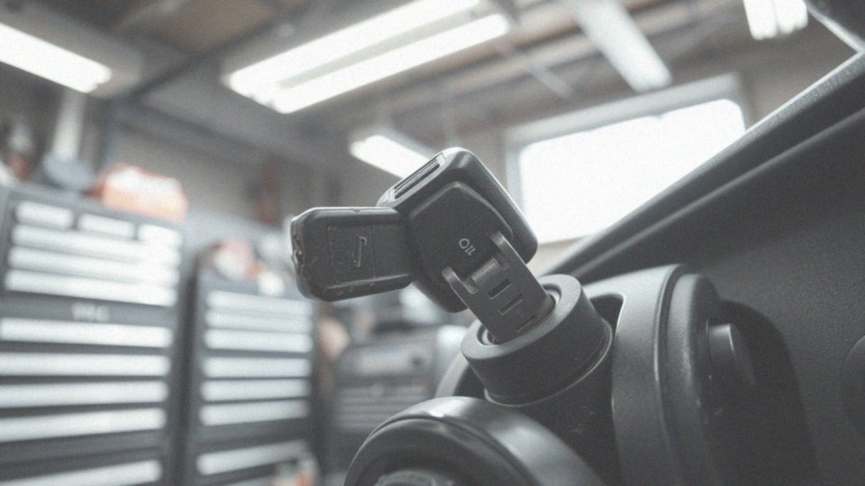 Jakie są skutki uszkodzenia kluczyka z immobilizerem?
